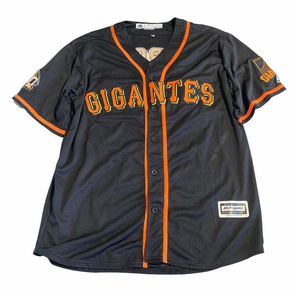 Majestic San Francisco Giants Gigantes Garcia 68 Jersey XXL Black
